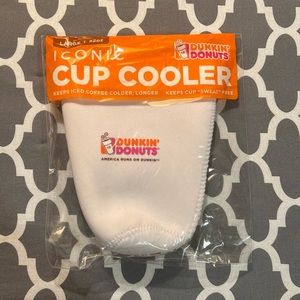 Dunkin Donuts NEW vintage Cup Cooler/Koozie sleeve LARGE